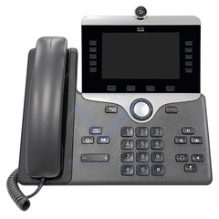 Téléphone IP 5 Comptes SIP Caméra Intégrée WiFi Bluetooth 2 Ports USB PoE Ecran Couleur 5" CP-8865-3PCC-K9